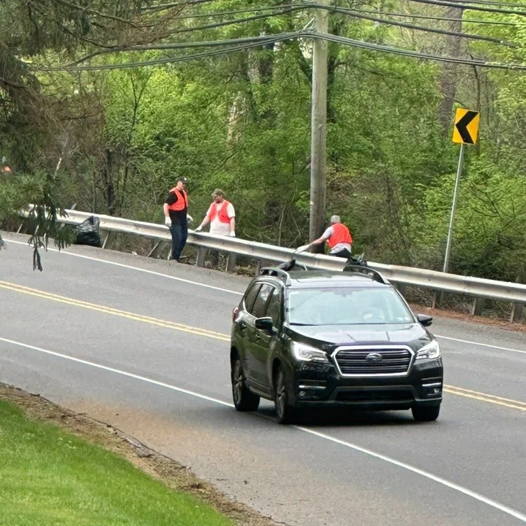 Knights volunteers for Road Cleanup 4/26/25.