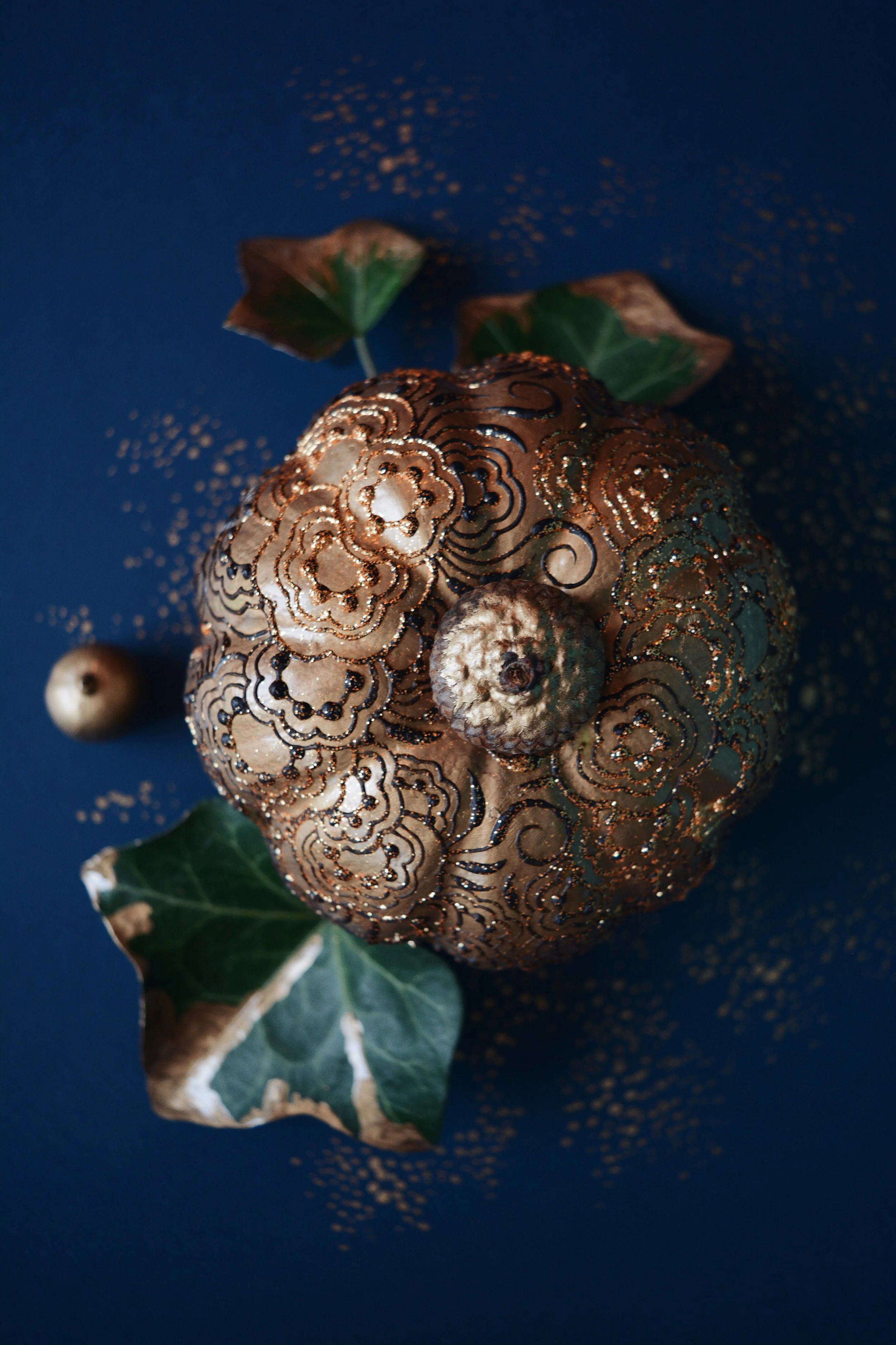 Faux Decor Pumpkin | Natural Henna