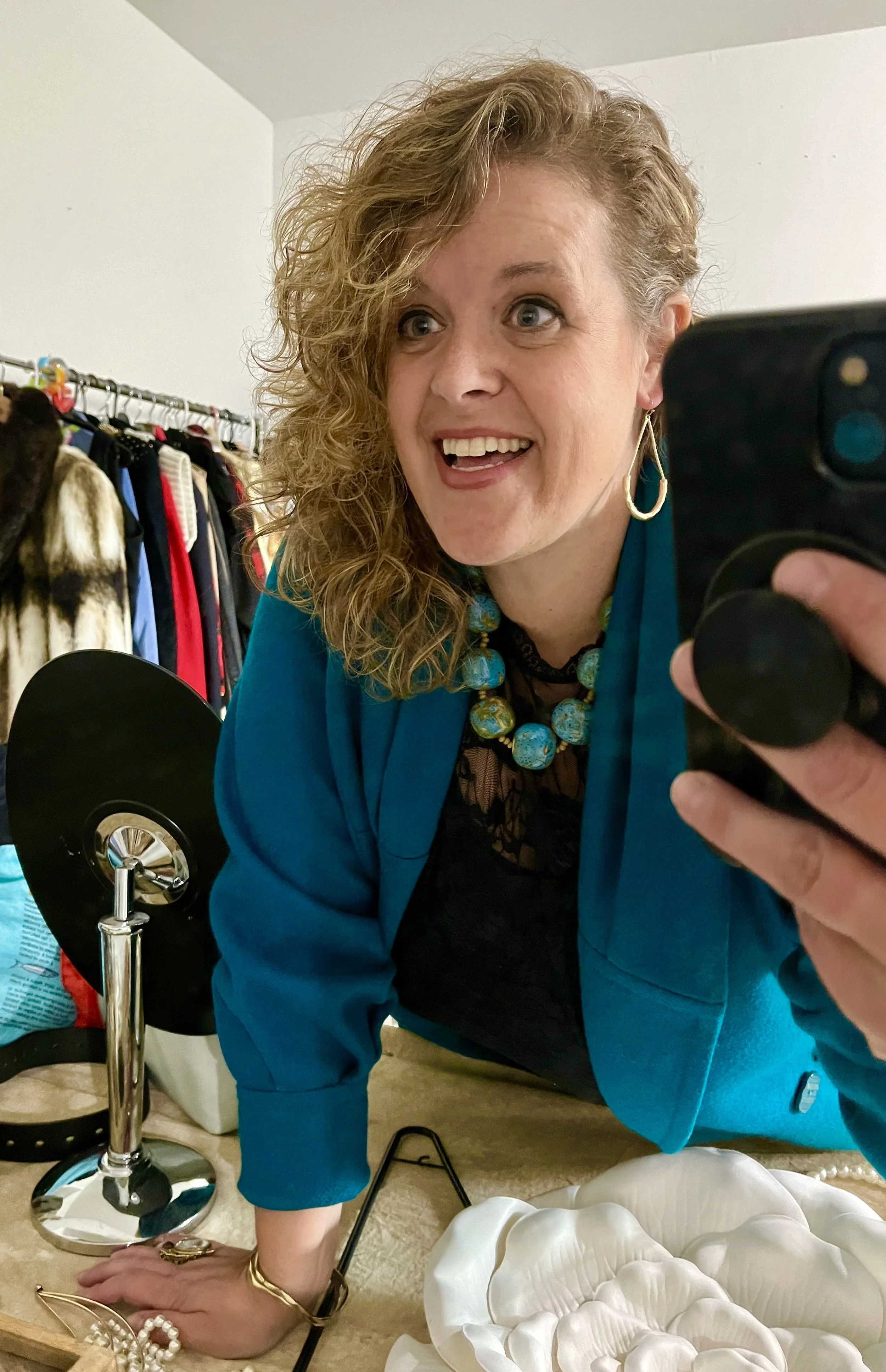 photo session prep and stylizing
