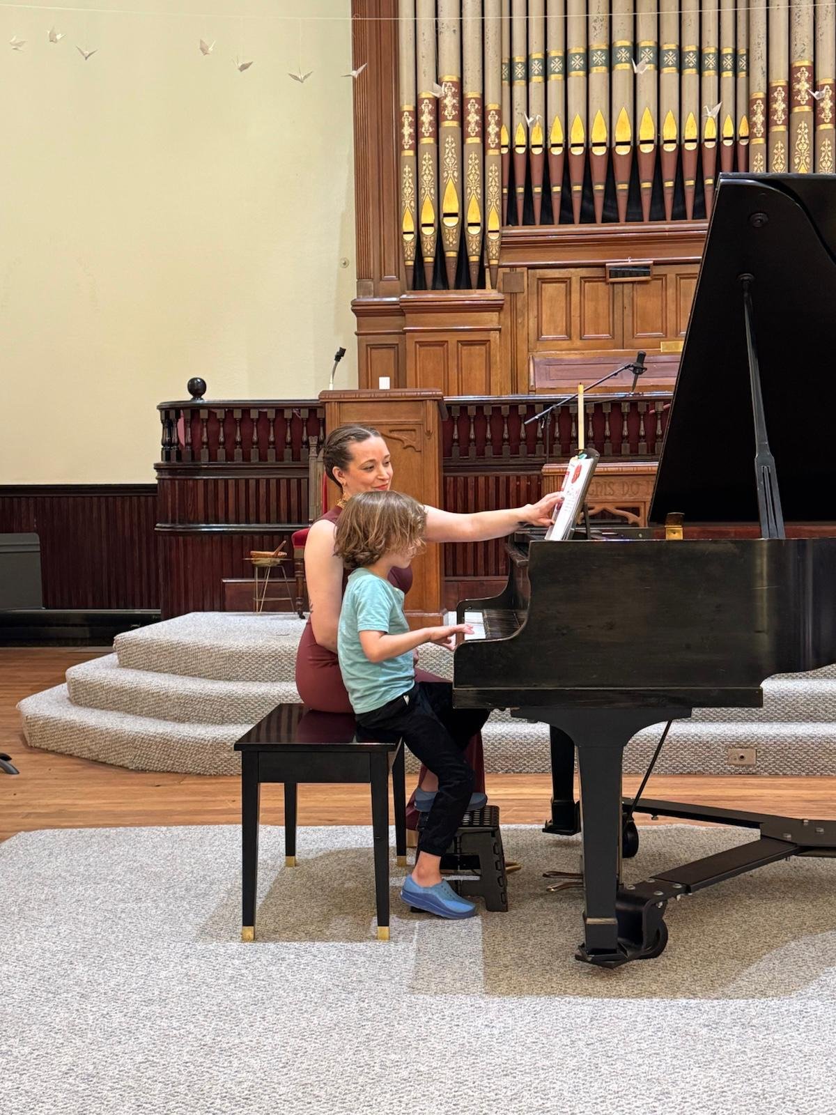 Alex (in his first recital!)