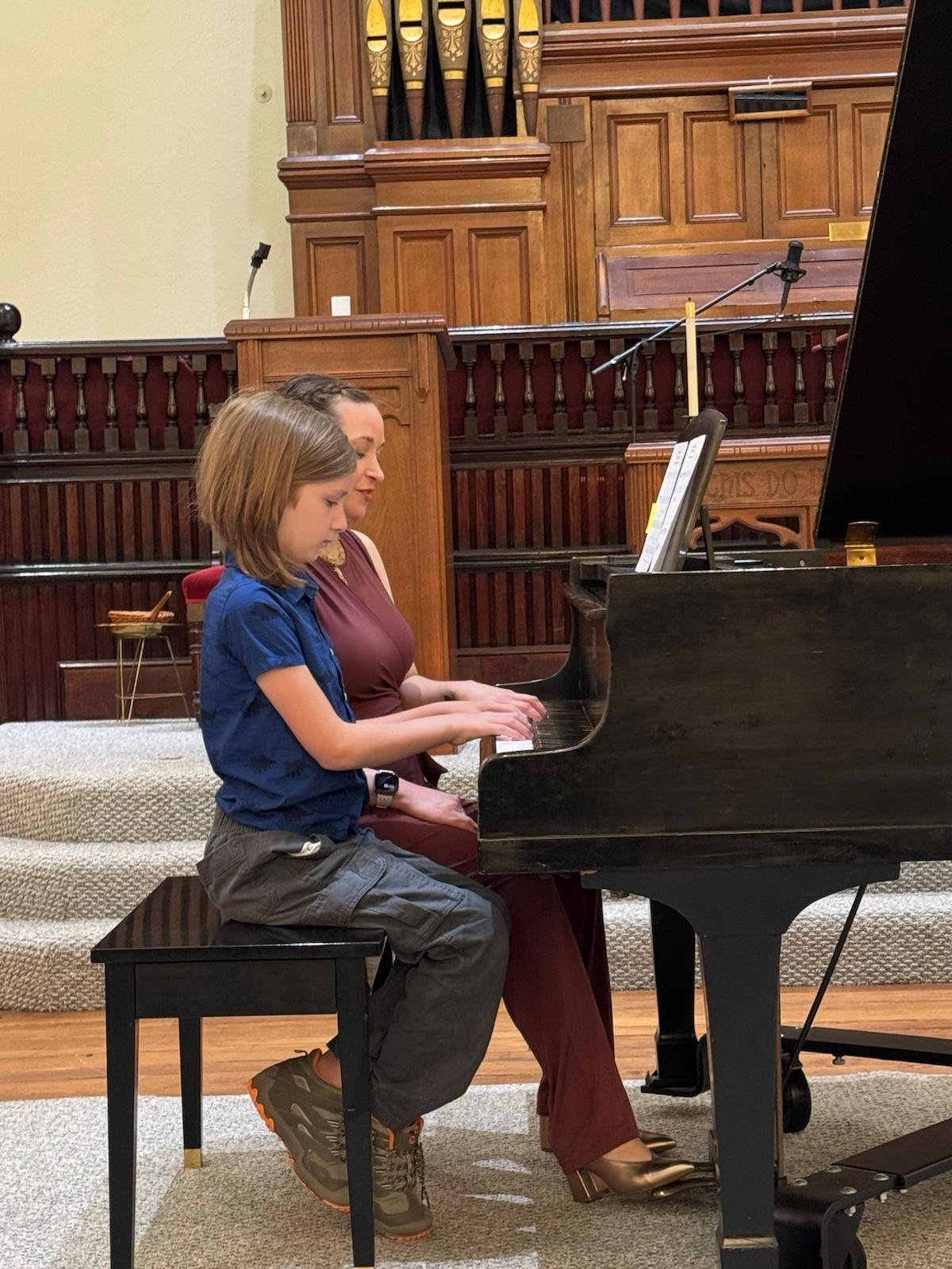 Rex & Ms. Juliana play a duet