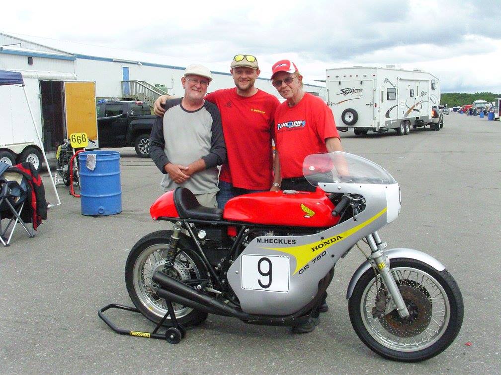 With the team, and Giannini at NJMP
