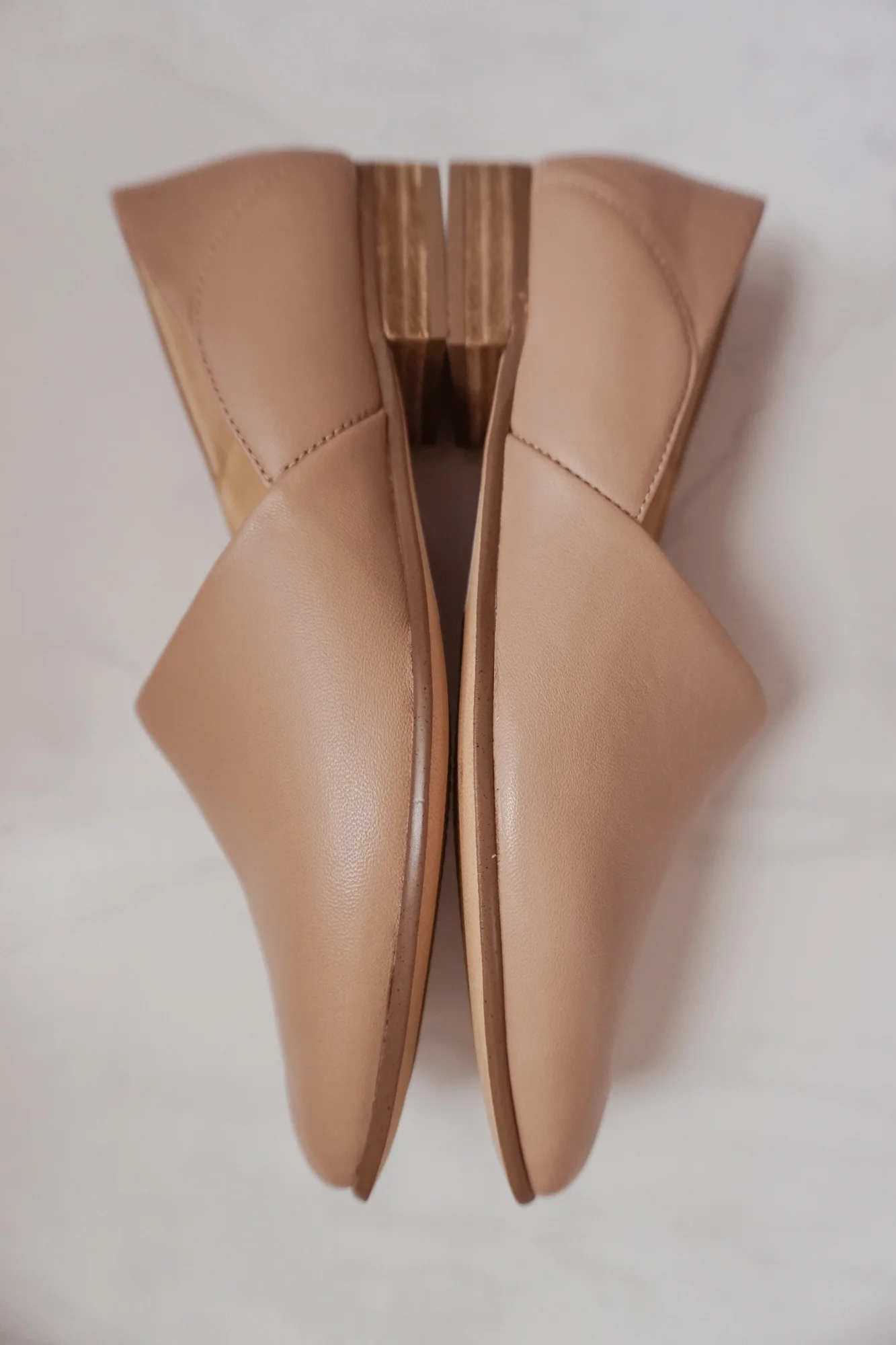 clarks nude flats