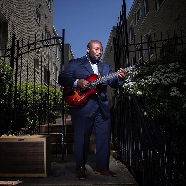 @justray83 Ray Lamb 36, Musician, server, student and teacher, poses for a photo outside of his apartment
building in Eckington in Washington, DC. on April 26, 2020.
&quot;How has the Coronavirus impacted you? It's had a really interesting affect on 