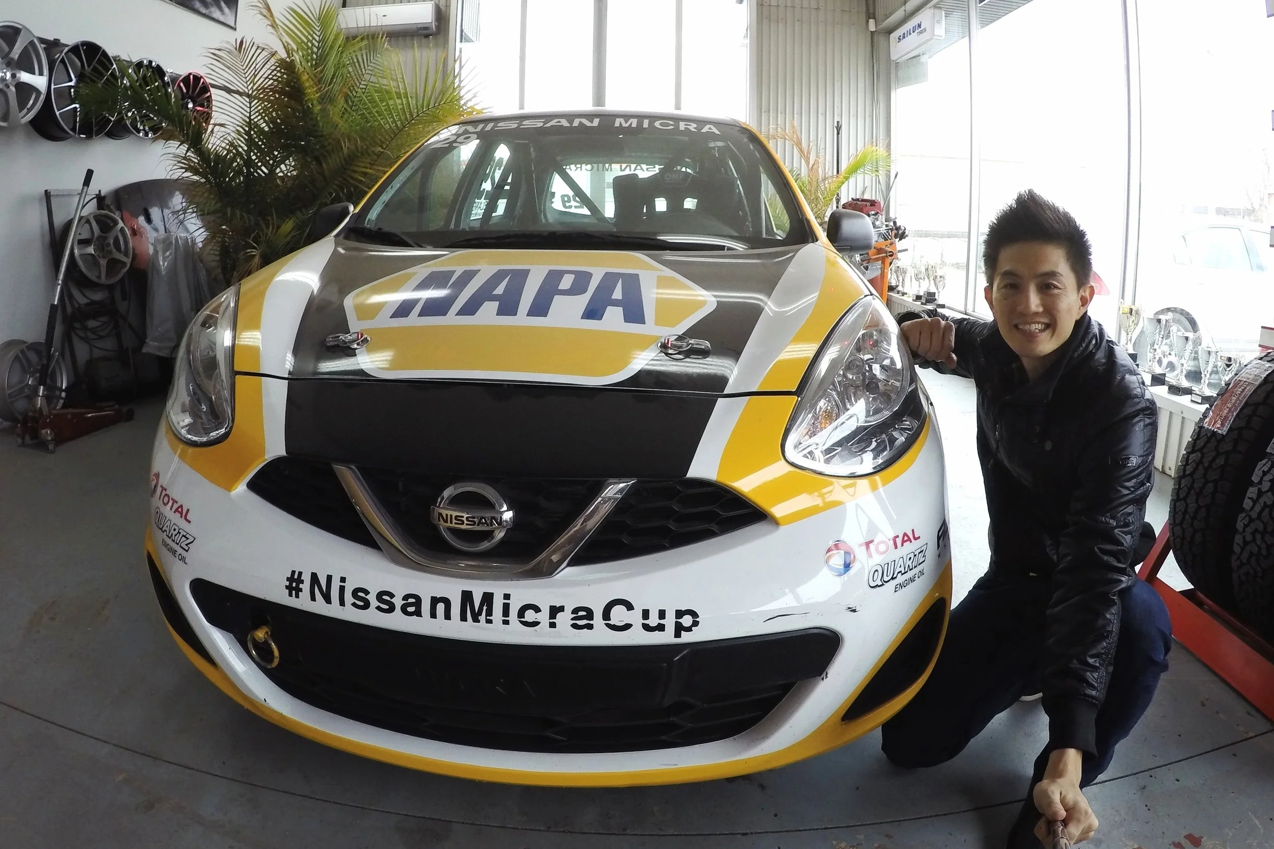 Travel halfway around the world and spend your life savings to buy a race car and follow your dreams? OK.