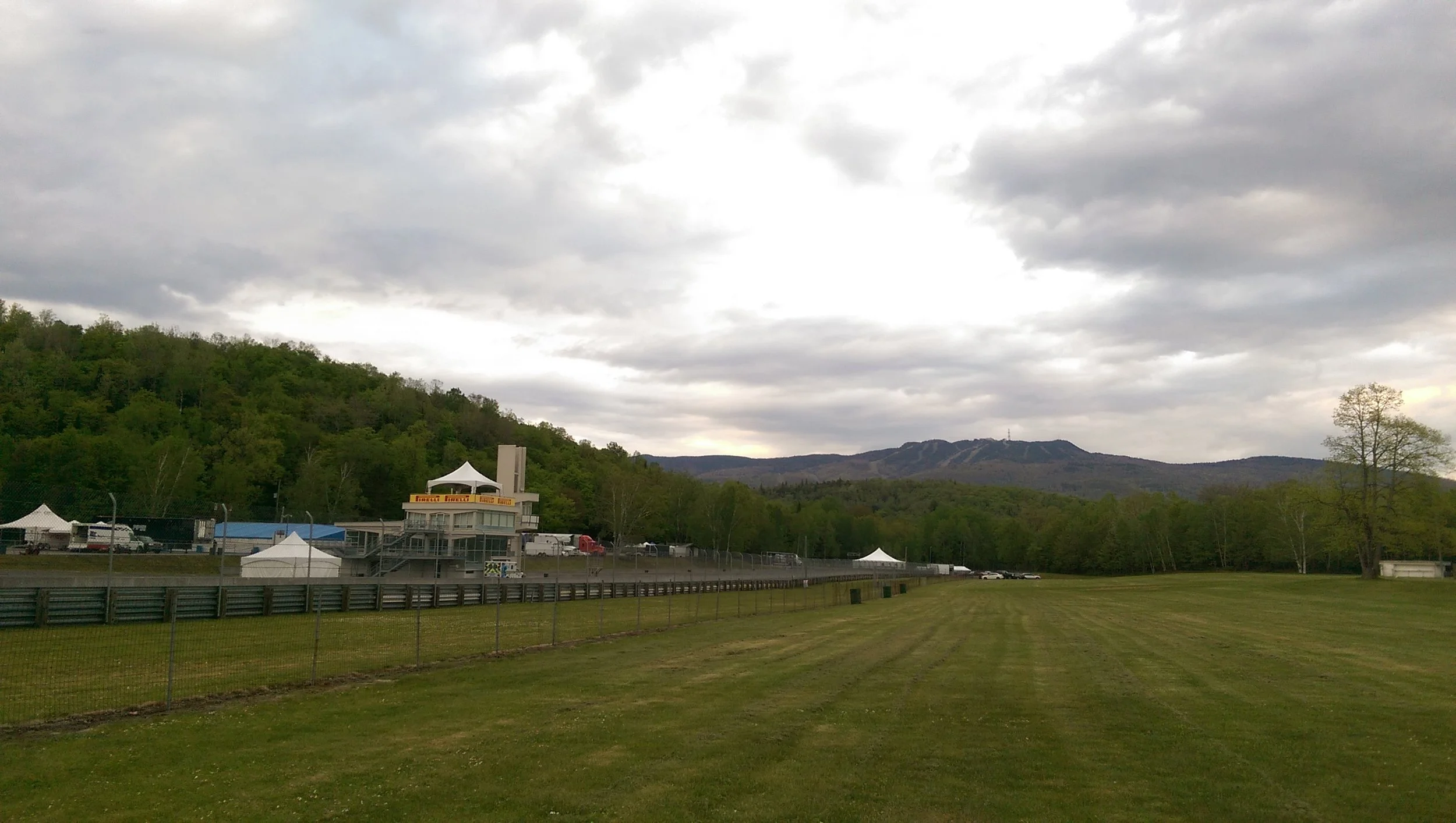 Circuit Mont-Tremblant is set amongst the foothills of Mont-Tremblant (pictured in the distance)