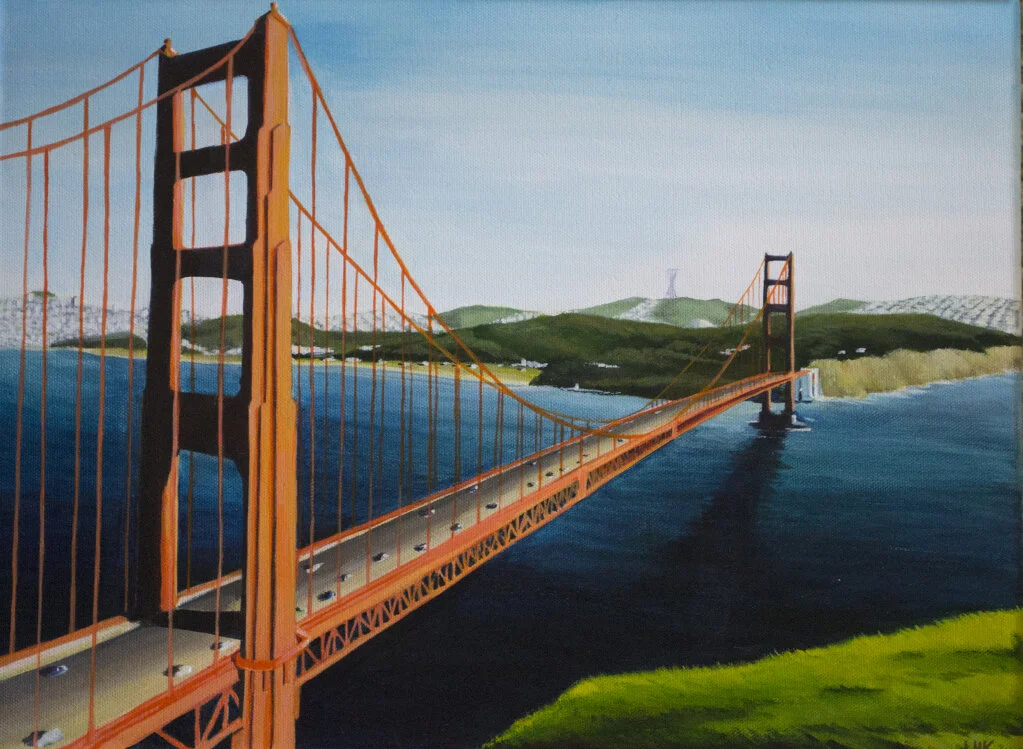 Golden Gate Bridge | 16” x 20” | Acrylic on canvas| Charitable gift to Minds Matter SF
