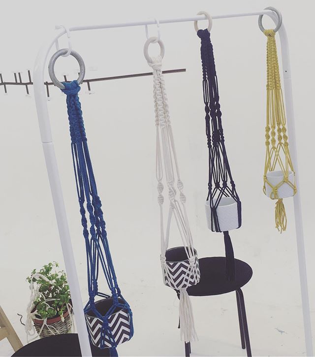 Macrame plant hangers 💜💜 thank you @artyfartyretreat for having us!