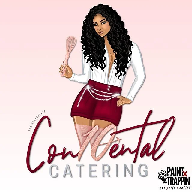 New Logo design for @con10entalcatering ✍🏽👩🏽&zwj;🍳💕💯 COMMISSIONS ARE NOW OPEN!! book now!!
💯
💯
💯
#PaintXTrappin #LogoDesign #GraphicDesign #CharacterDesign #CustomArt #SupportBlackArt #SupportYourLocalArtist #BuyBlack #DrawingWhileBlack #Dra