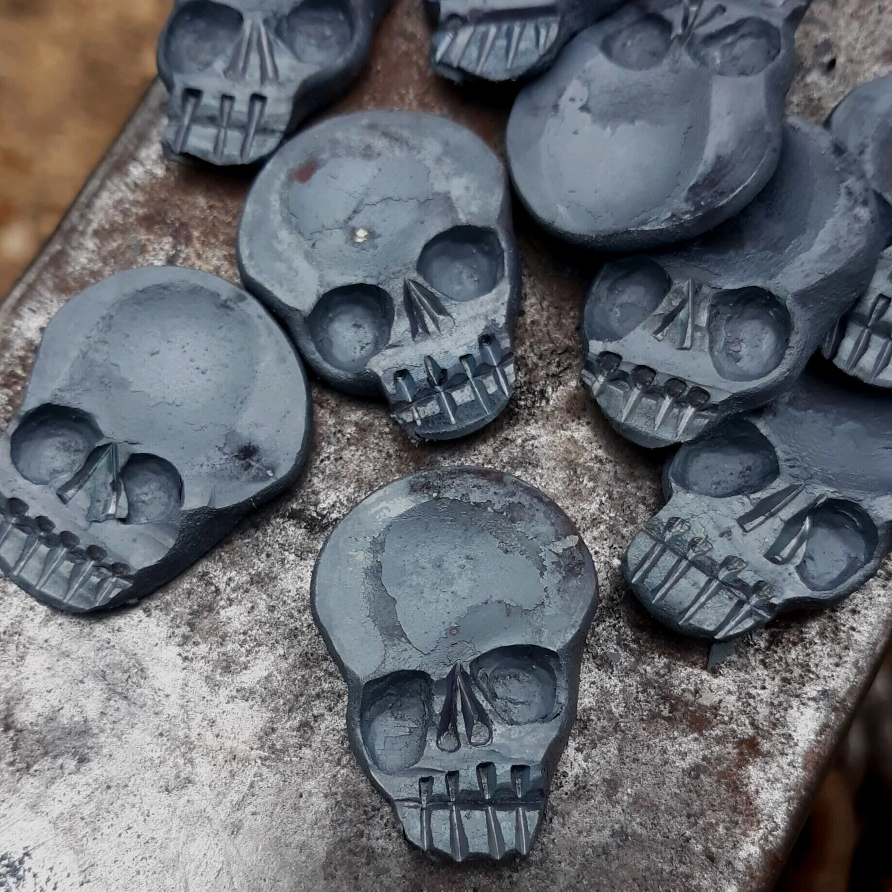 Memento Mori Worry Coin - Hand Forged By Blacksmith - EDC Worry Coin