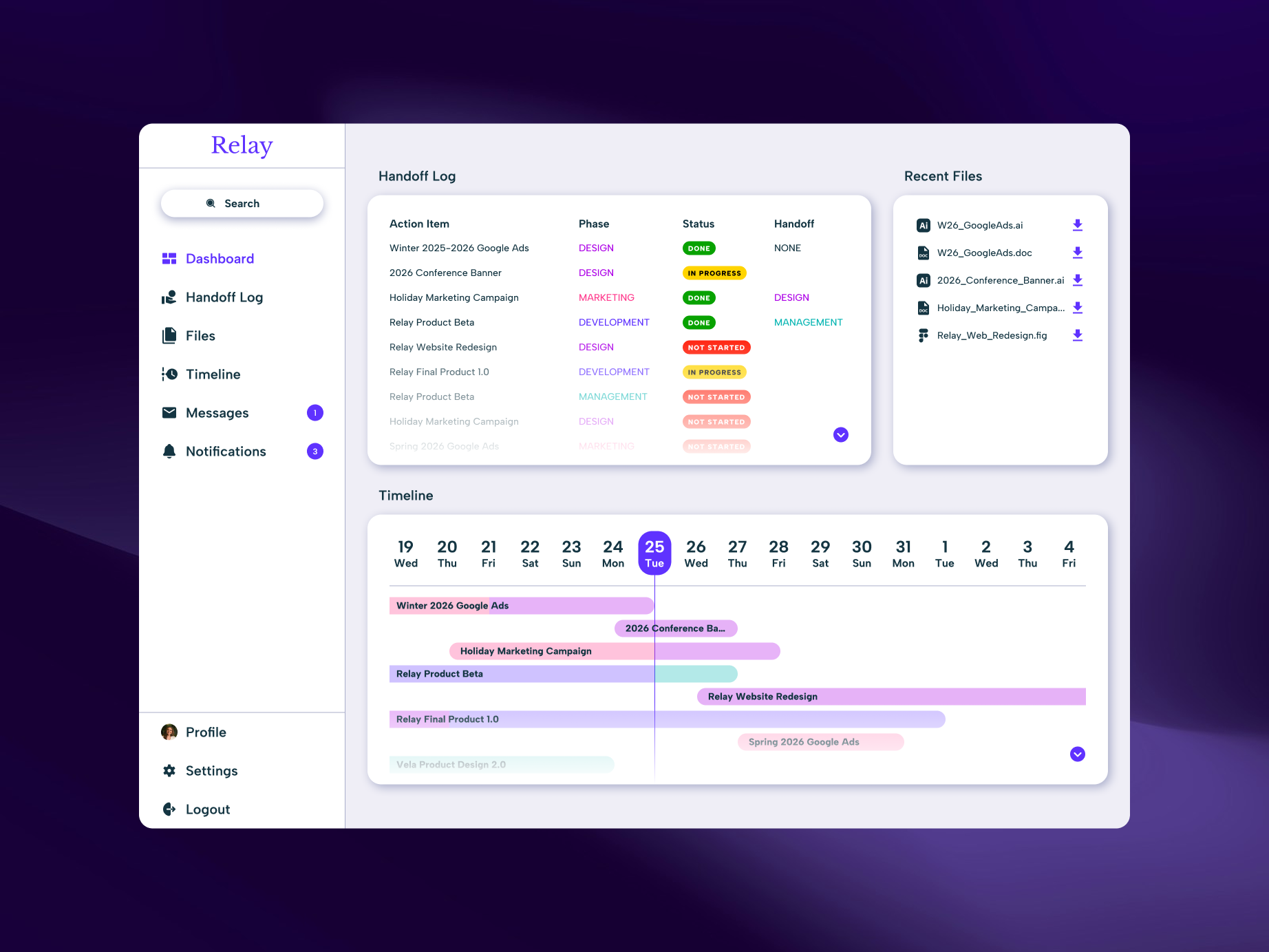 Relay - Dribbble shot HD - 1.png