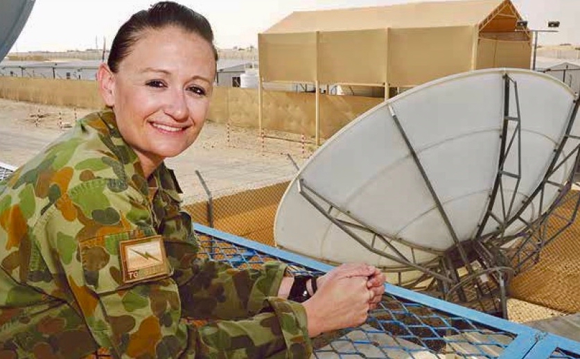 PIC 19    2013 – AMAB – once again deployed to the Middle East – this is me on top of our Help Desk – this photo was taken and published in the Navy News (June 2013 edition).jpg