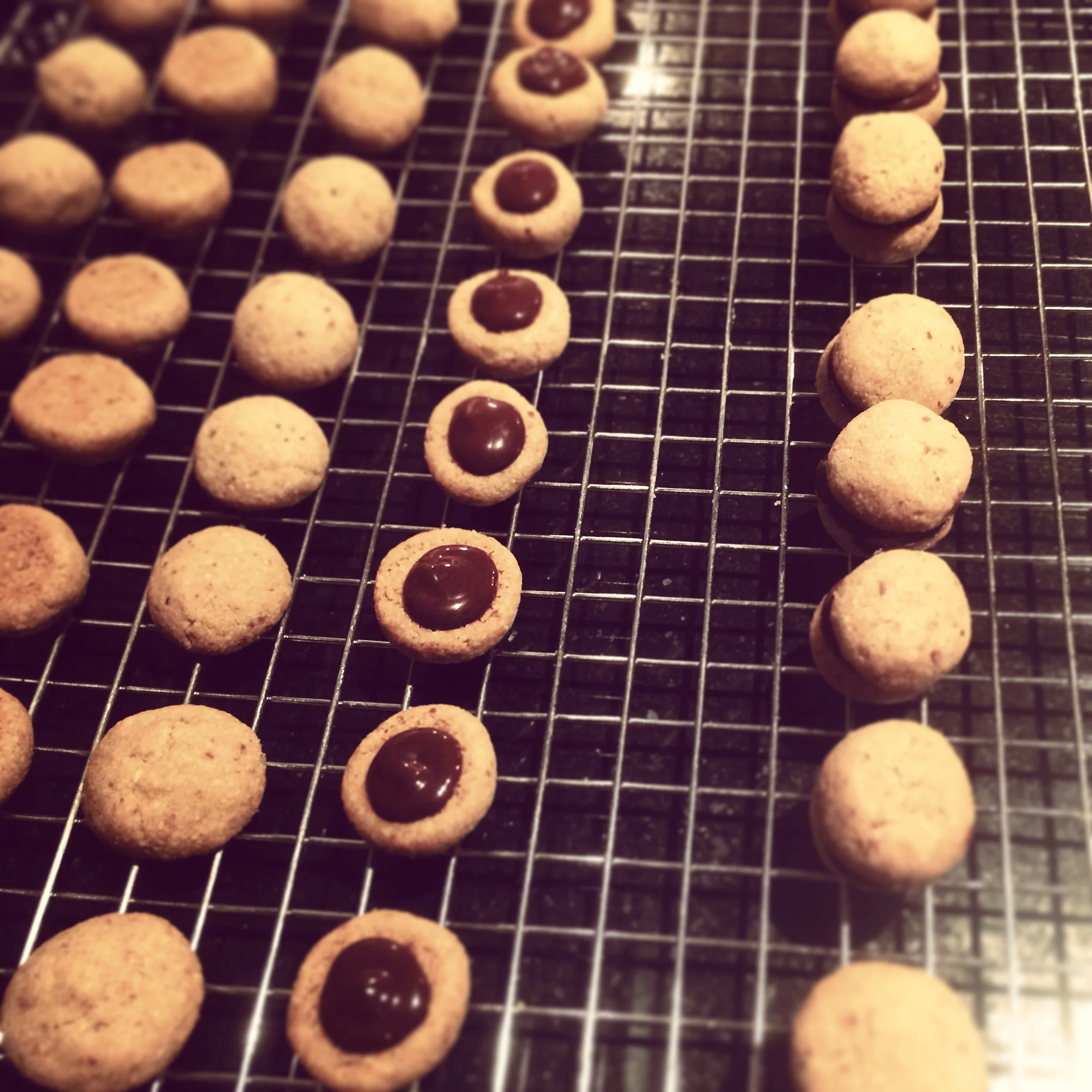 homemade baci di dama... a love affair of hazelnuts and dark chocolate