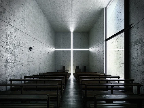 the church of light by Tadao Ando (not my picture)