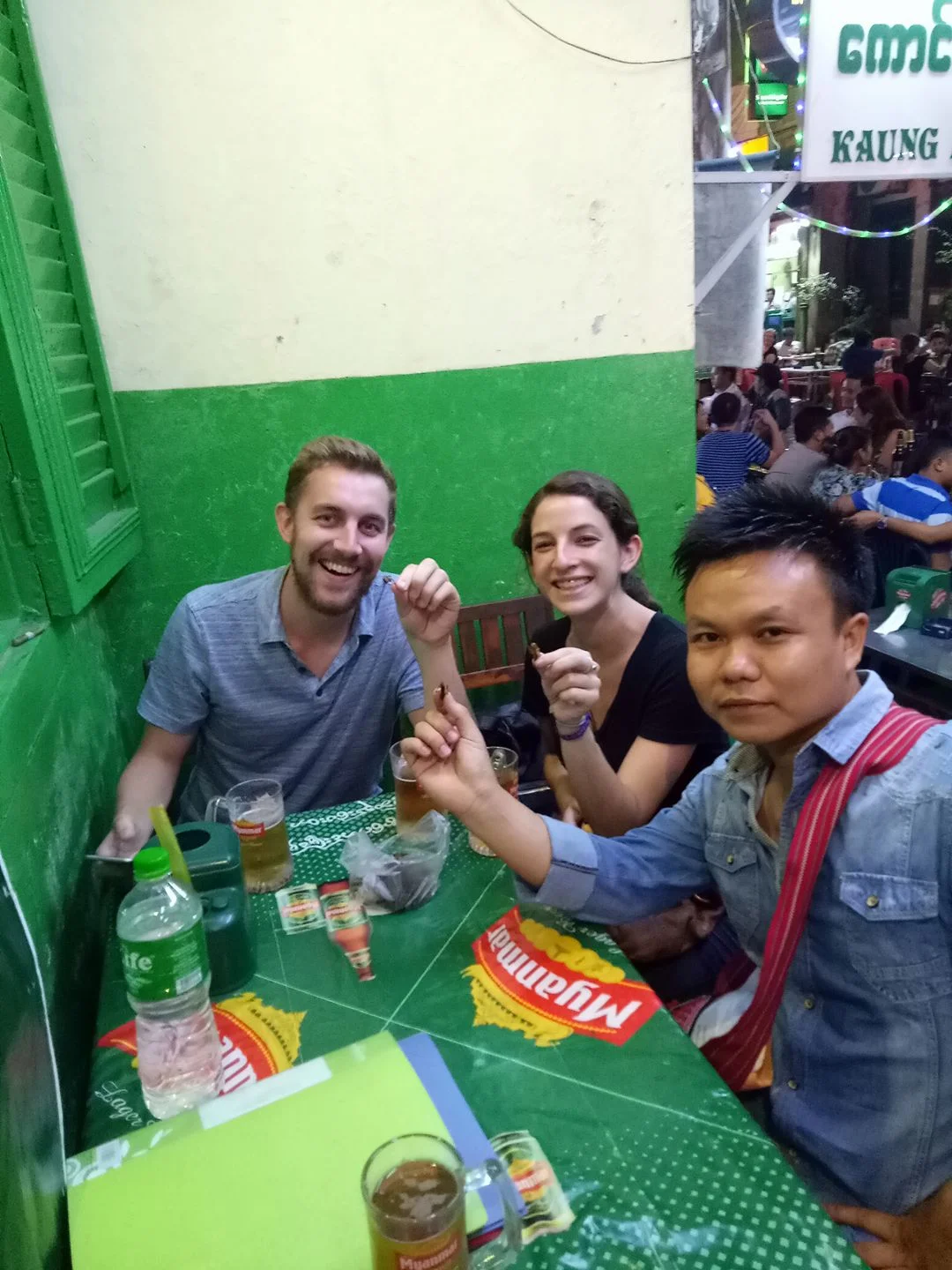 Deep fried bugs - Yangon Street Food Tour