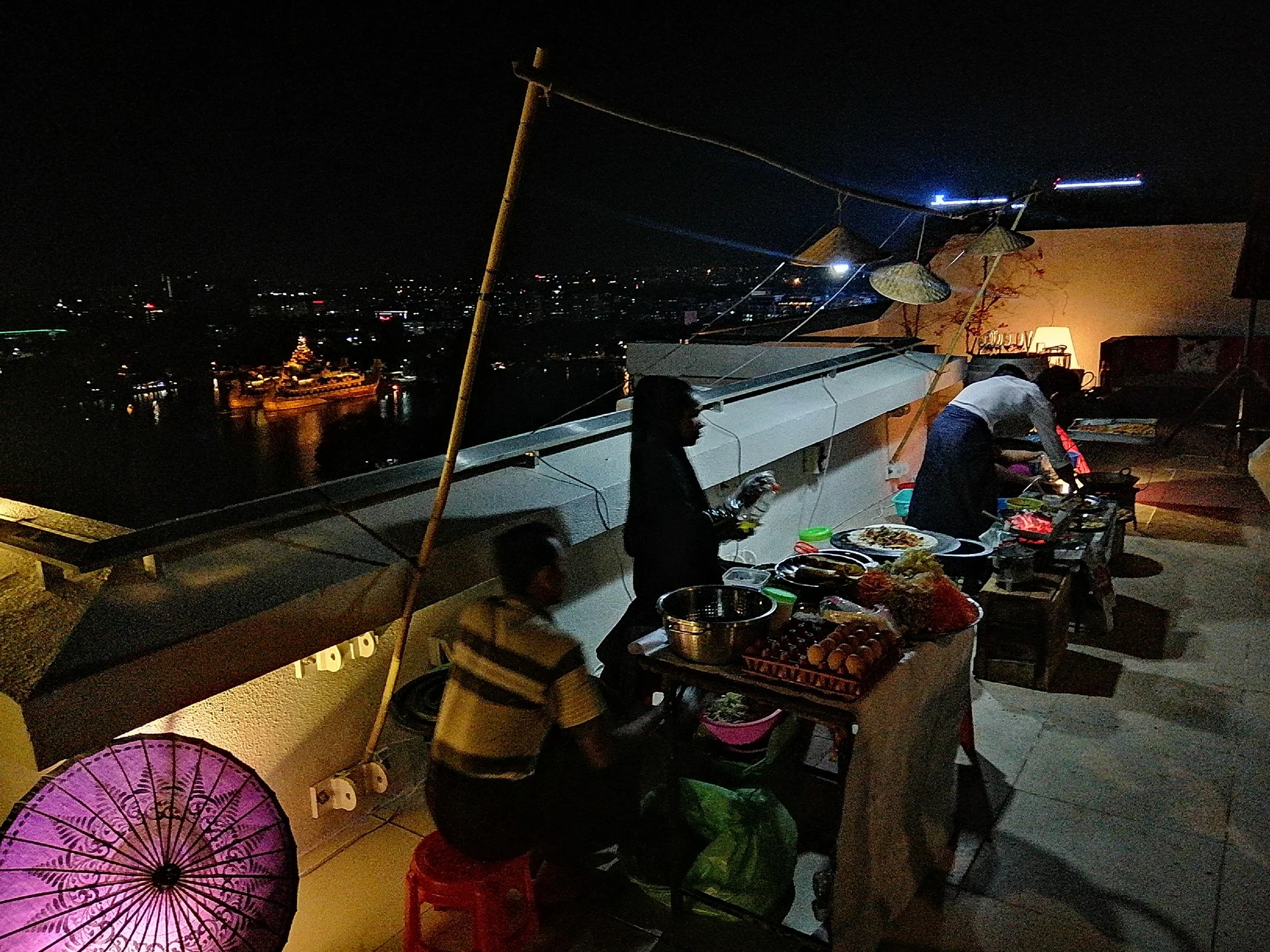 Street food catering in Yangon for roof top parties
