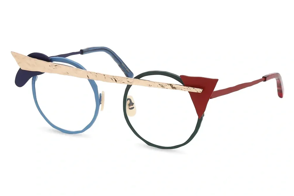 Masahiro Maruyama MM-0094 Light blue / Green / Gold — Wink eyewear