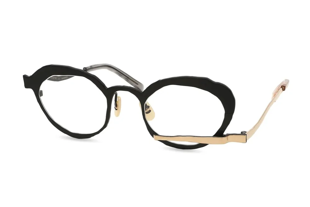 Masahiro Maruyama MM-0047 Black / Gold / Silver — Wink eyewear display picture 2
