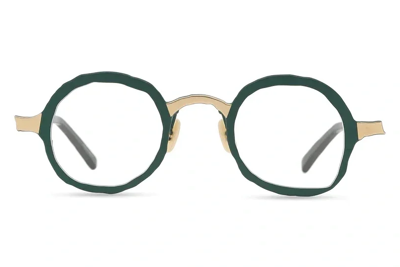 Masahiro Maruyama MM-0084 Green / Gold — Wink eyewear