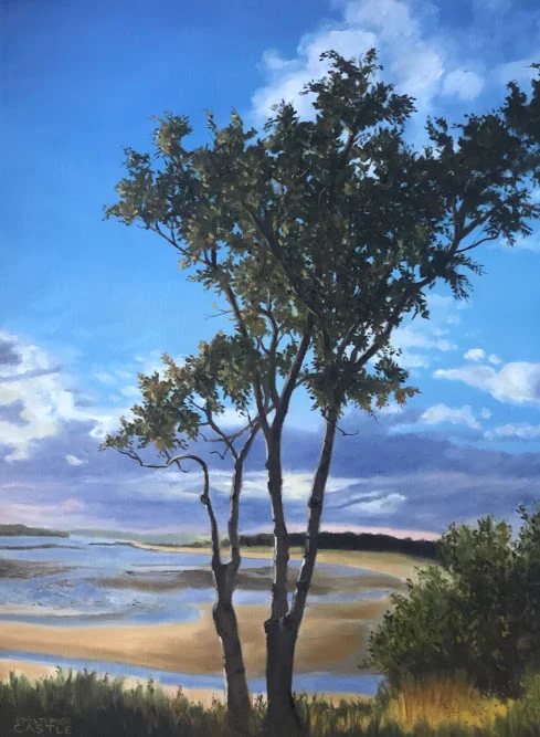Prouts Neck Vespertine, Oil on Linen, 18x24
