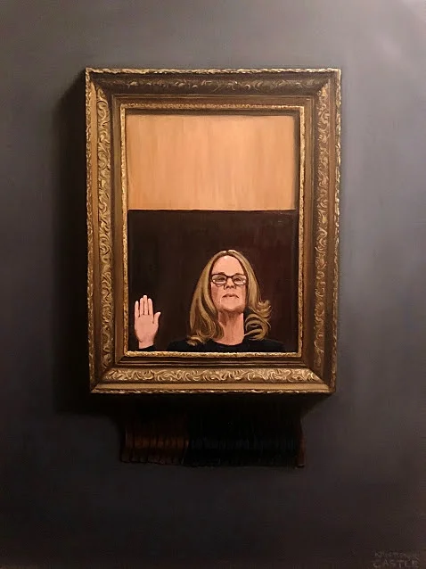 A Shred of Dignity, Oil on Canvas, 18x24, From the series Concurrent Events