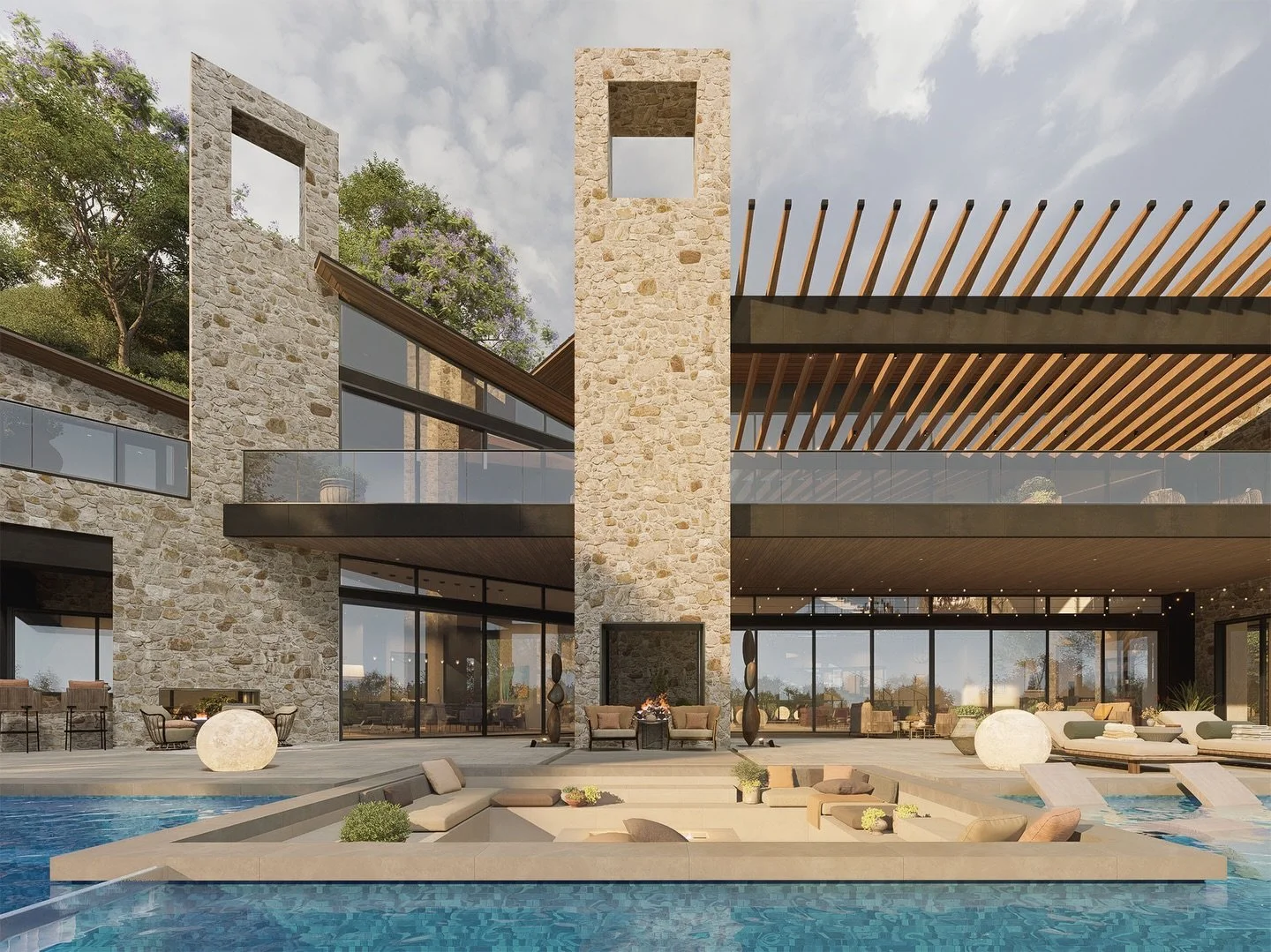 This is where the day begins and ends&hellip;wrapped in architecture that knows how to relax. #welchdesignstudio #welchdesignstudiointeriors #losangeles