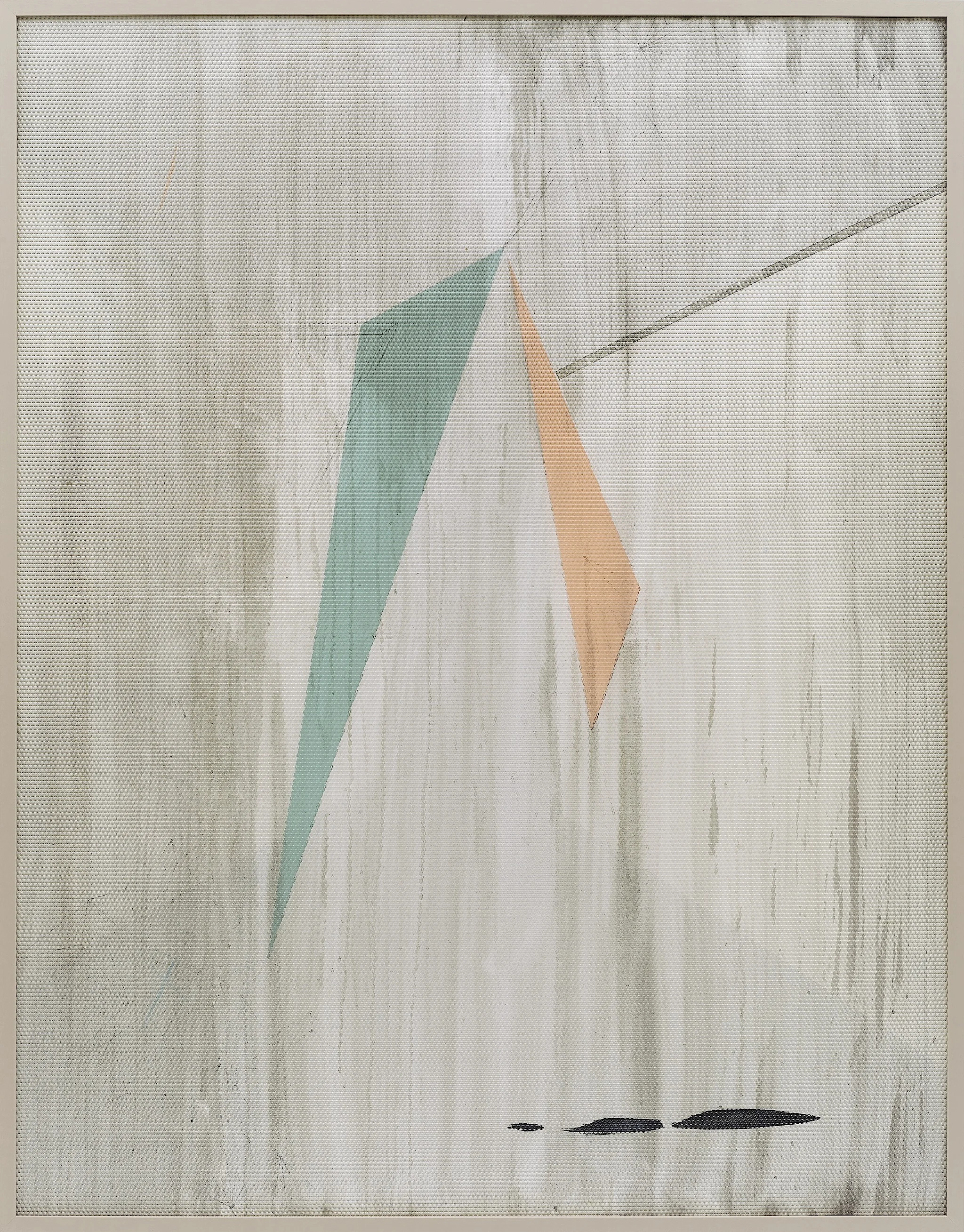 Eidolon / Part I, 2012 Oil and acrylic on canvas beneath textured Plexiglas 180 x 140 cm (71 x 55 in)