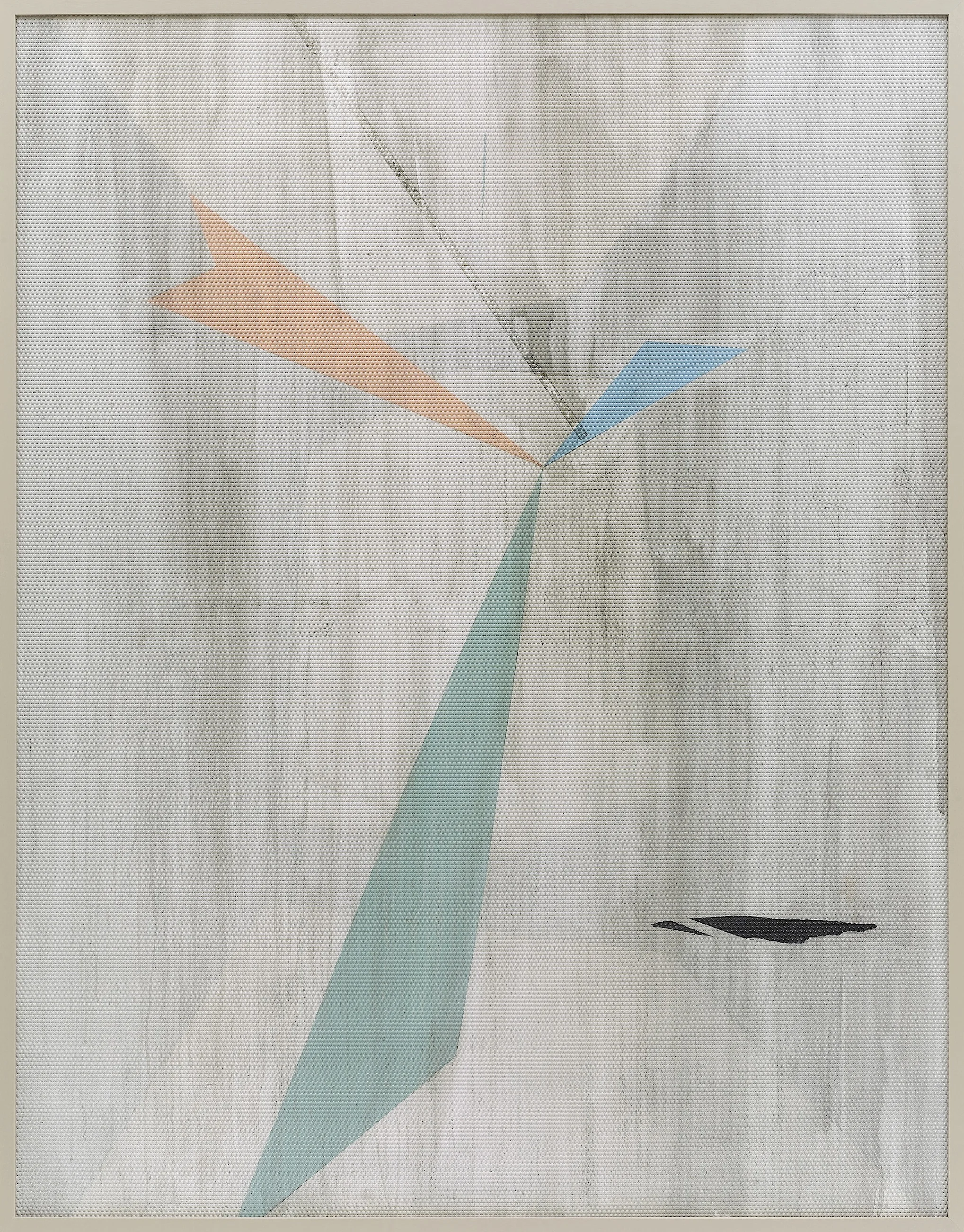 Eidolon / Part II, 2012 Oil and acrylic on canvas beneath textured Plexiglas 180 x 140 cm (71 x 55 in)