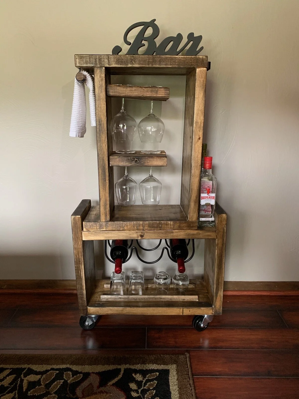 Bar with wheels