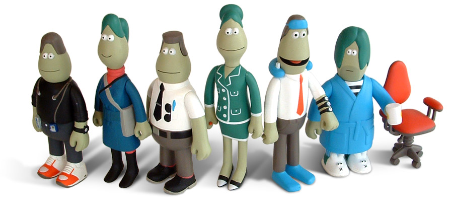 We developed the “Profiles in Business Mobility” campaign, and hired James Jarvis—world-famous illustrator and toy designer—to bring to life office archetypes that create mobile communication challenges for businesses. Jarvis’ designs were then modeled in 3D software to allow our team to pose and animate the characters. Physical toys were produced as part of a sales kit for the Nokia team.