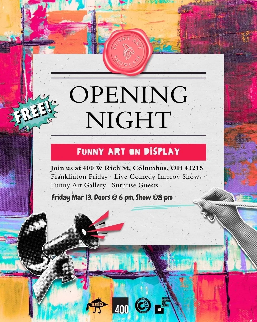 Columbus Funny Art Showcase Opening Night