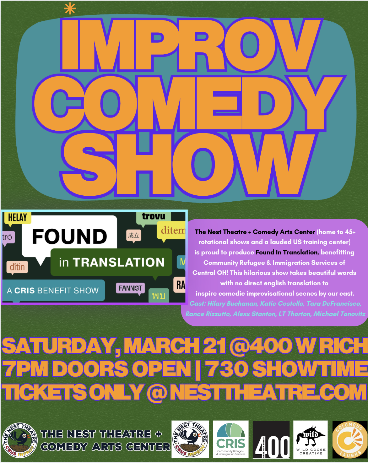 Found in Translation - A CRIS Fundraiser