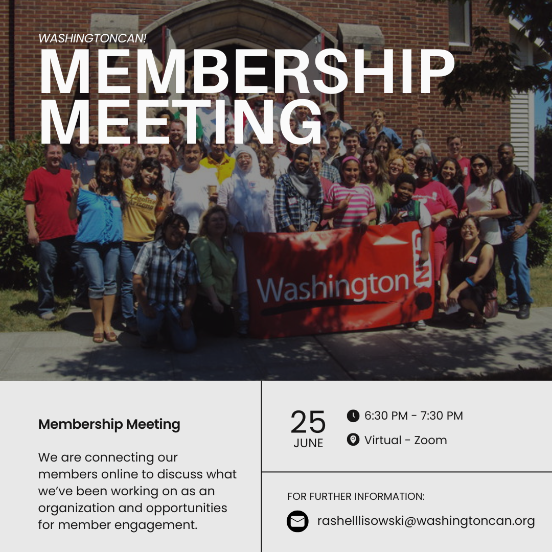 WashingtonCAN Virtual Membership Meeting
