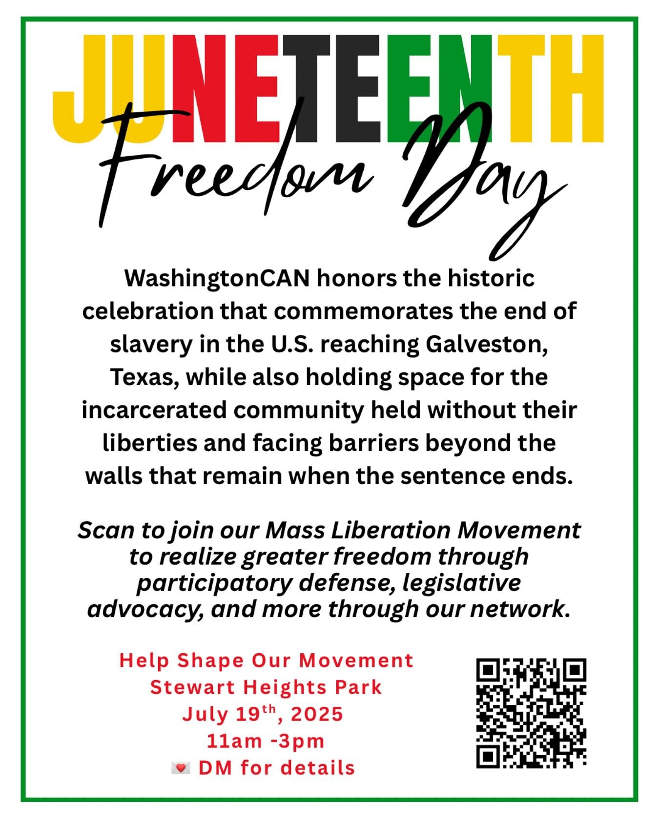 Freedom for some of us is a start.
Freedom for all of us of us is the demand.
Finding your place in the movement is the call to action.