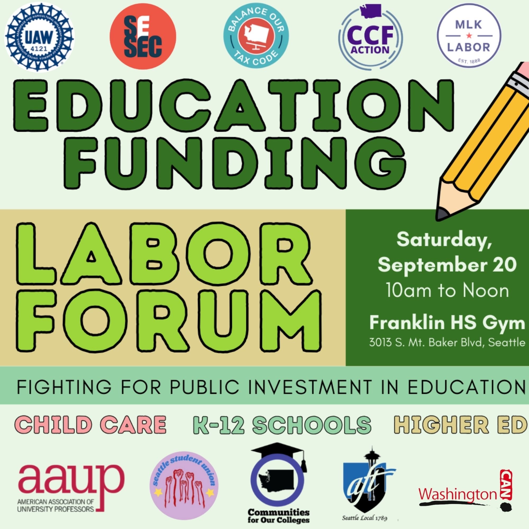 Education Funding Labor Forum