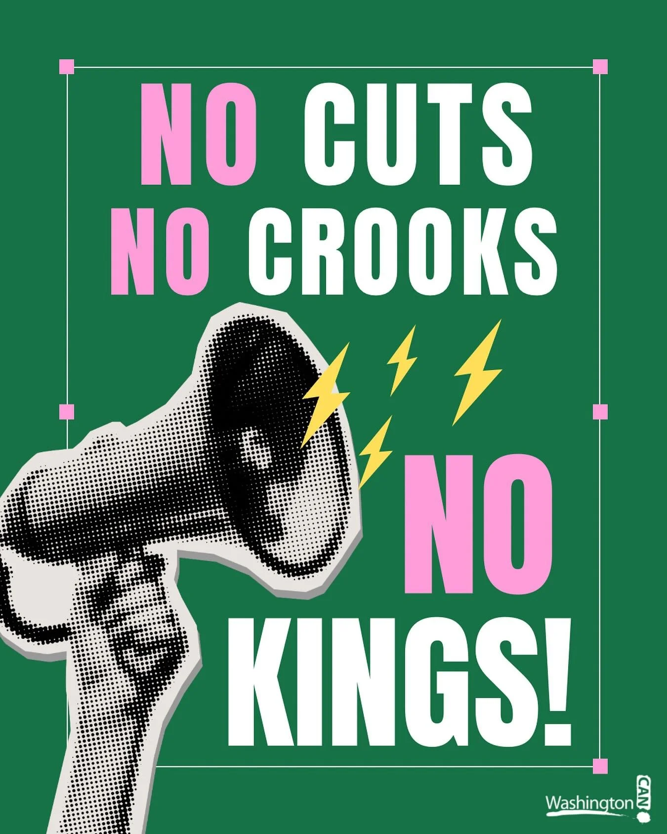 Where are you protesting from? #nocuts #nocrooks #nokings #WACAN #washingtonCAN