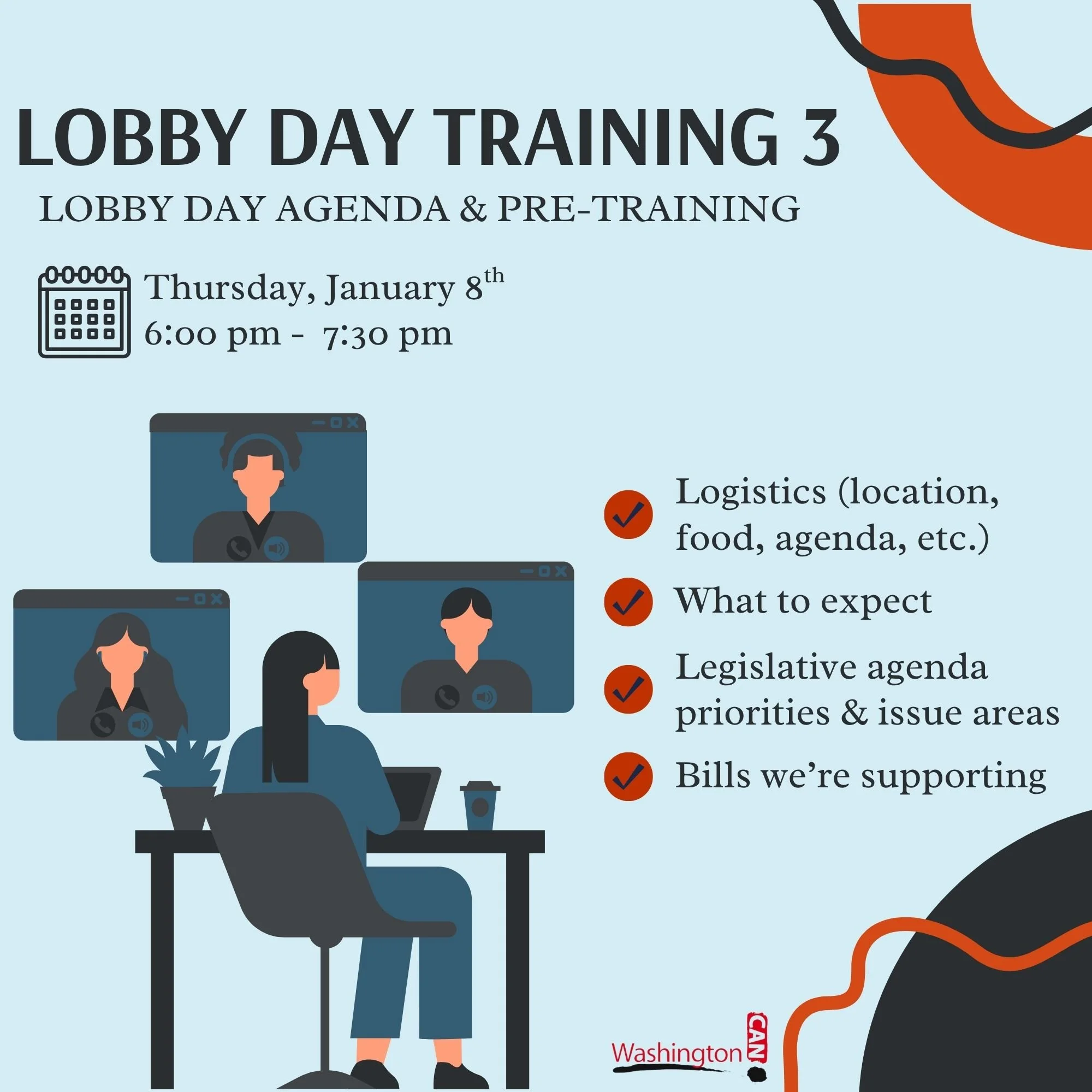 Lobby Day Training 3: Lobby Day Agenda and Pre-Training