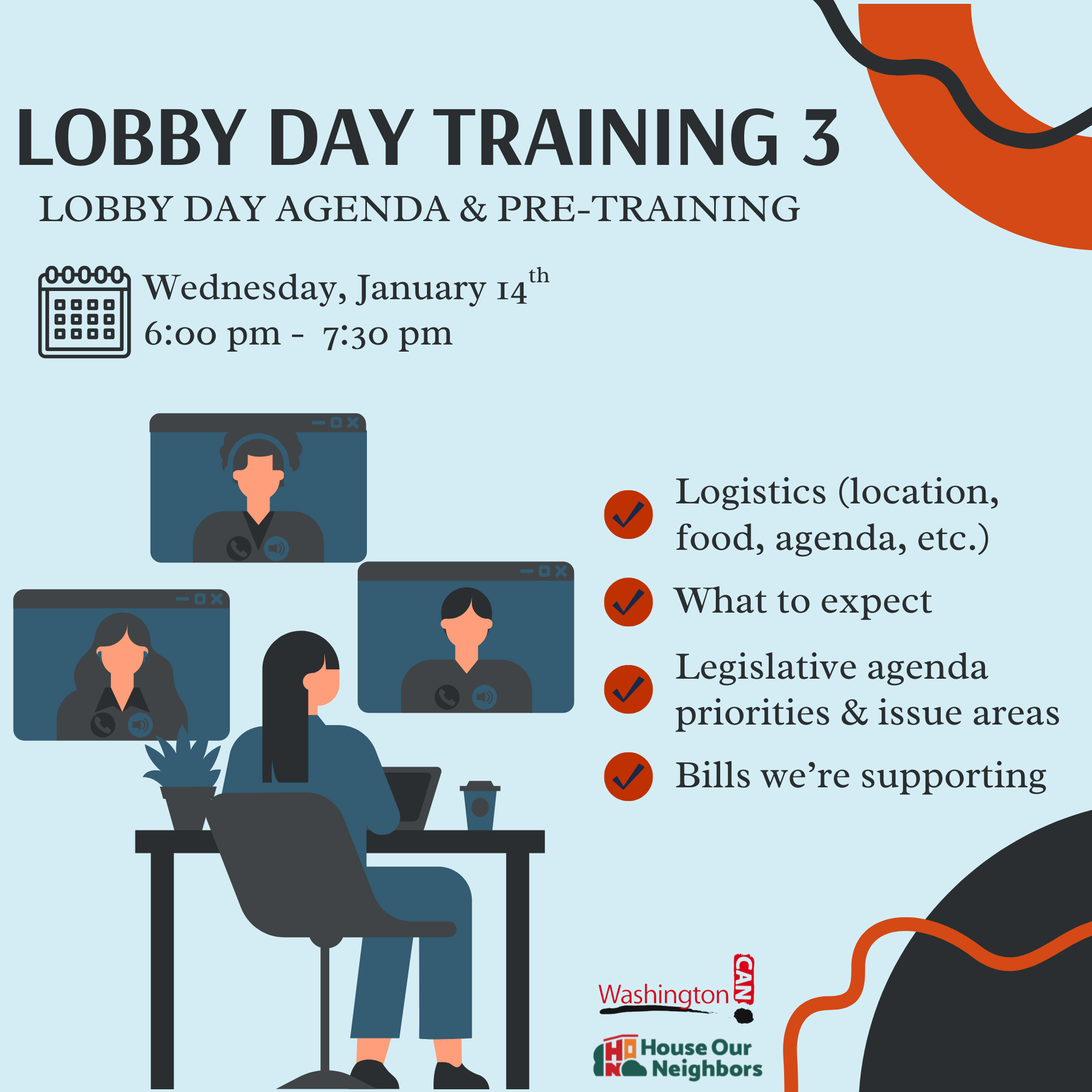 Lobby Day Training 3: Lobby Day Agenda and Pre-Training