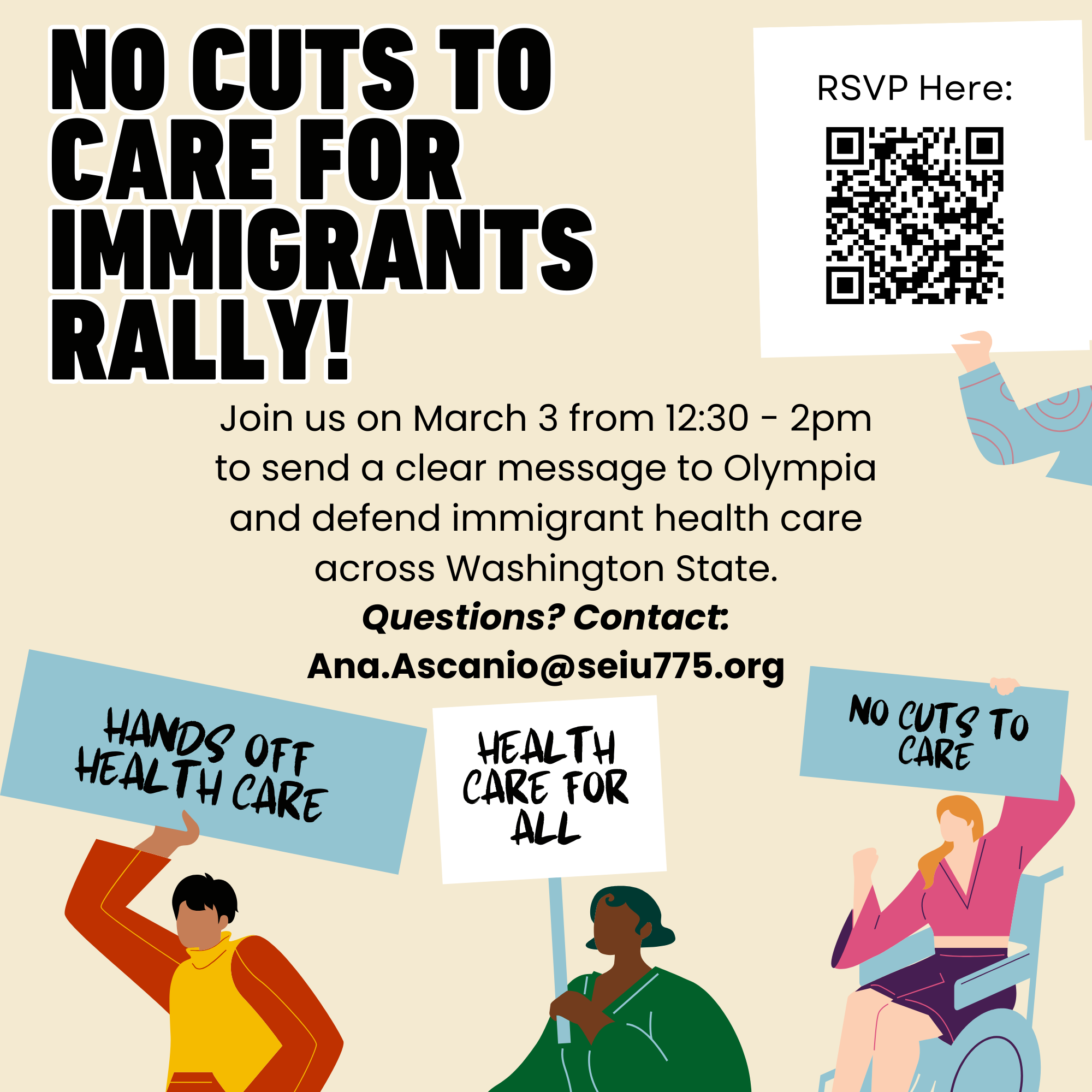 No Cuts to Care for Immigrants Rally