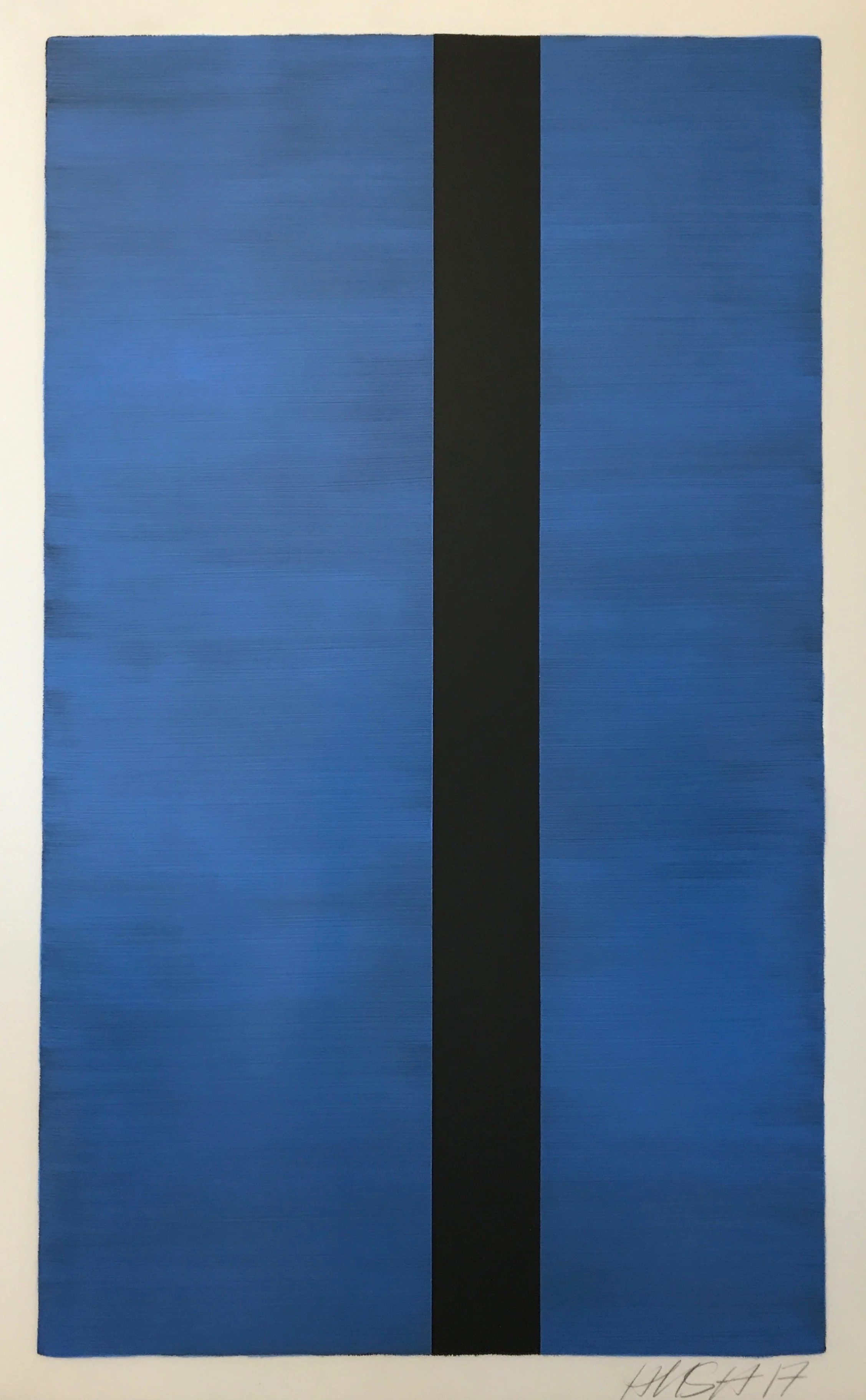  Untitled  2017  Oil on mylar 40” x 25” 