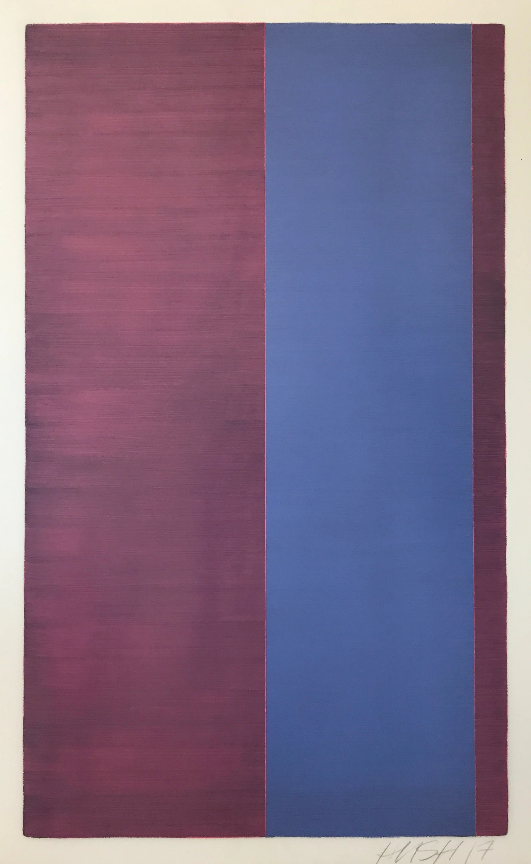   Untitled  2017  Oil on mylar 40” x 25” 