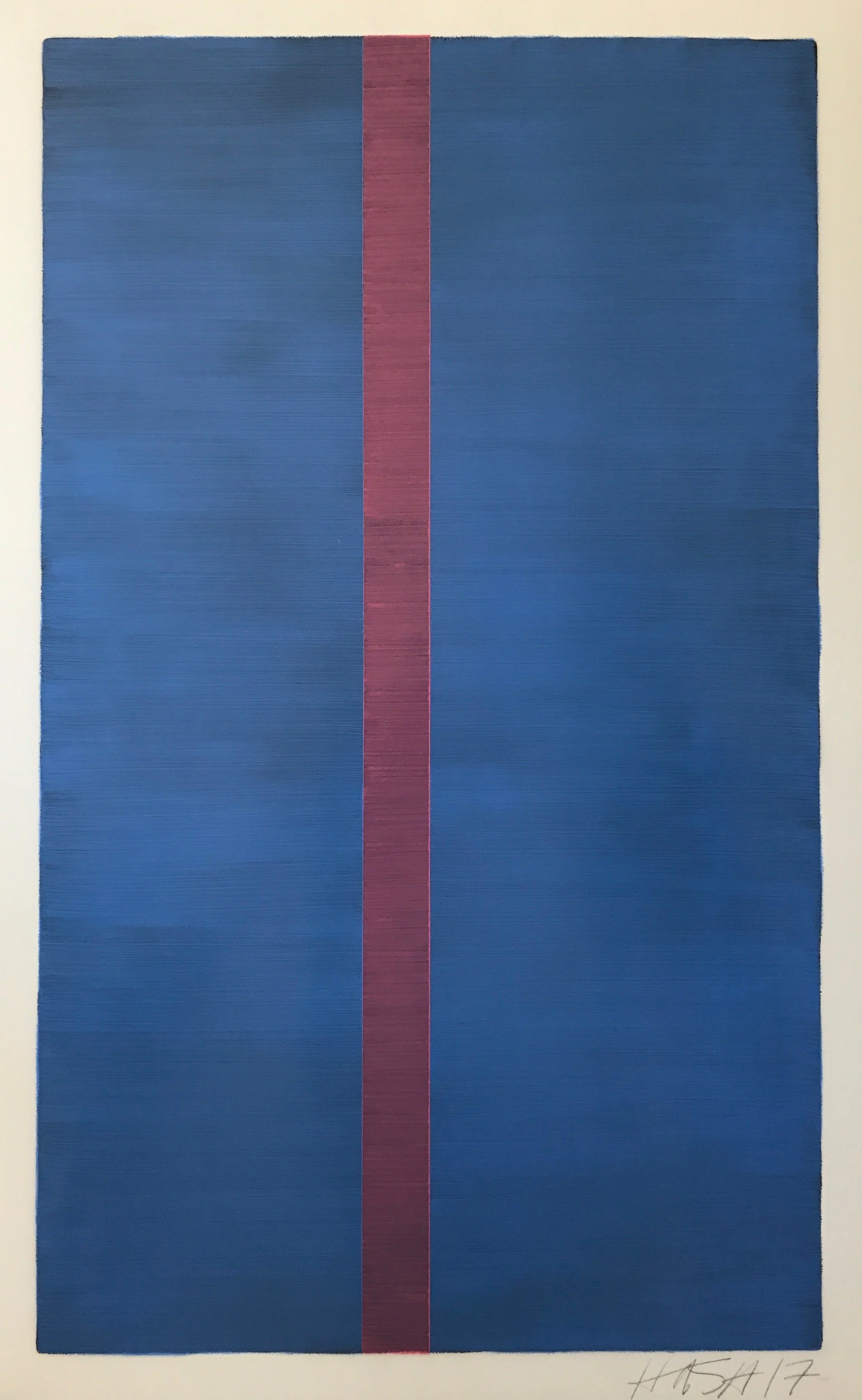   Untitled  2017  Oil on mylar 40” x 25” 