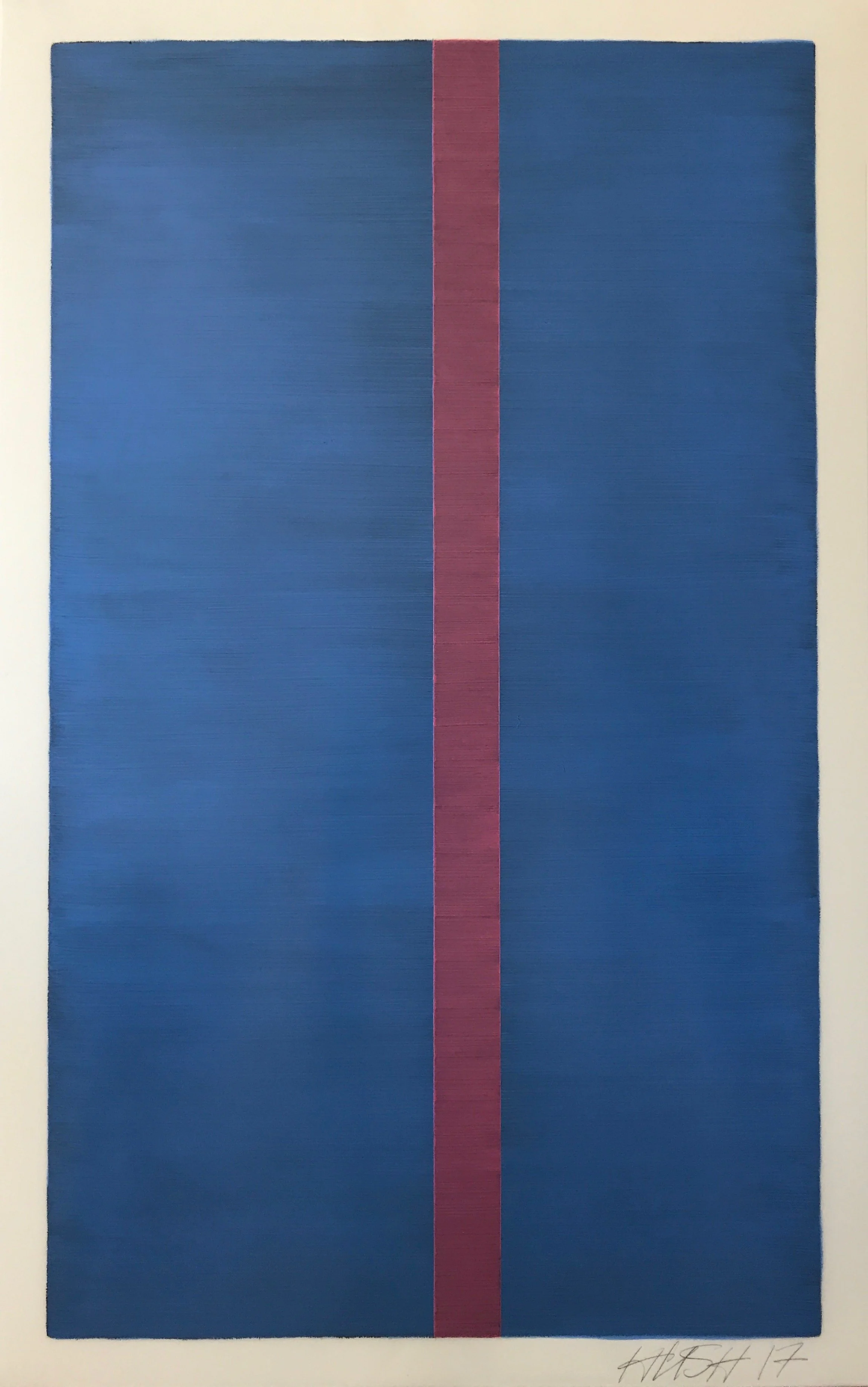   Untitled  2017  Oil on mylar 40” x 25” 