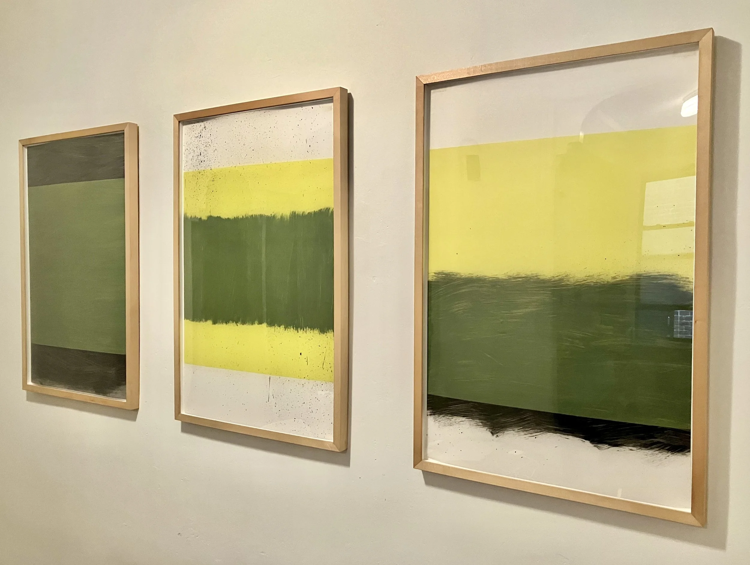   Untitled  2020  Oil on mylar   35 1/4” x 23 1/4” each 