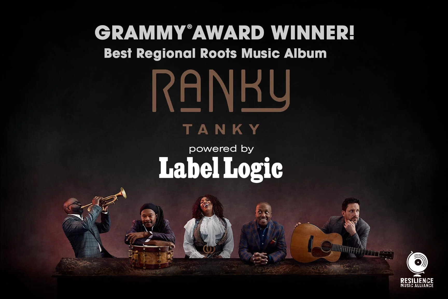 CONGRATULATIONS to our friends and clients Ranky Tanky for their first Grammy© Award! Best Regional Roots Music Album "Good Time"  https://ffm.to/_goodtime