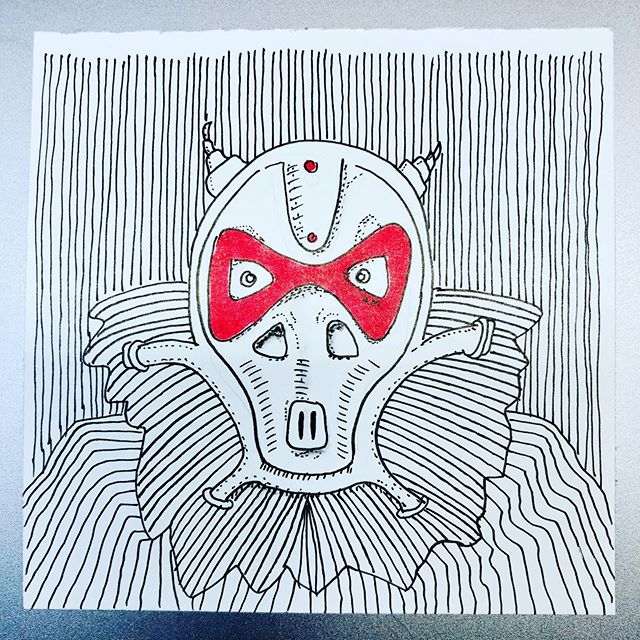 DAY 12 #richardmille #richardmillewatches #deadpool #phantom #phantasy #blackandwhite #lines #mask #eyeswideshut #manbehindthemask #ojakweub #sketch #illustration #art #artist #noregrets #1111 -#weareallone #paris #artisienne #noregrets #nogutsnoglor