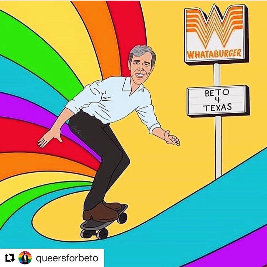 YALL BETO VOTE!
・・・
ATTENTION: TODAY IS THE FIRST DAY OF EARLY VOTING!!!!!! Everyone do their best to get out and vote between now and November 2nd in order to get your vote in early and ensure that your voice is heard. Voting turnouts are supposed t