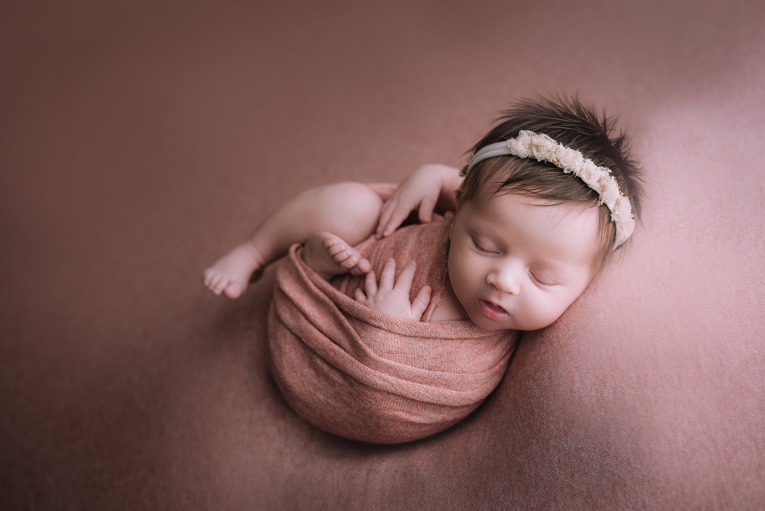 calgary northwest newborn photography baby girl yyc wrapped