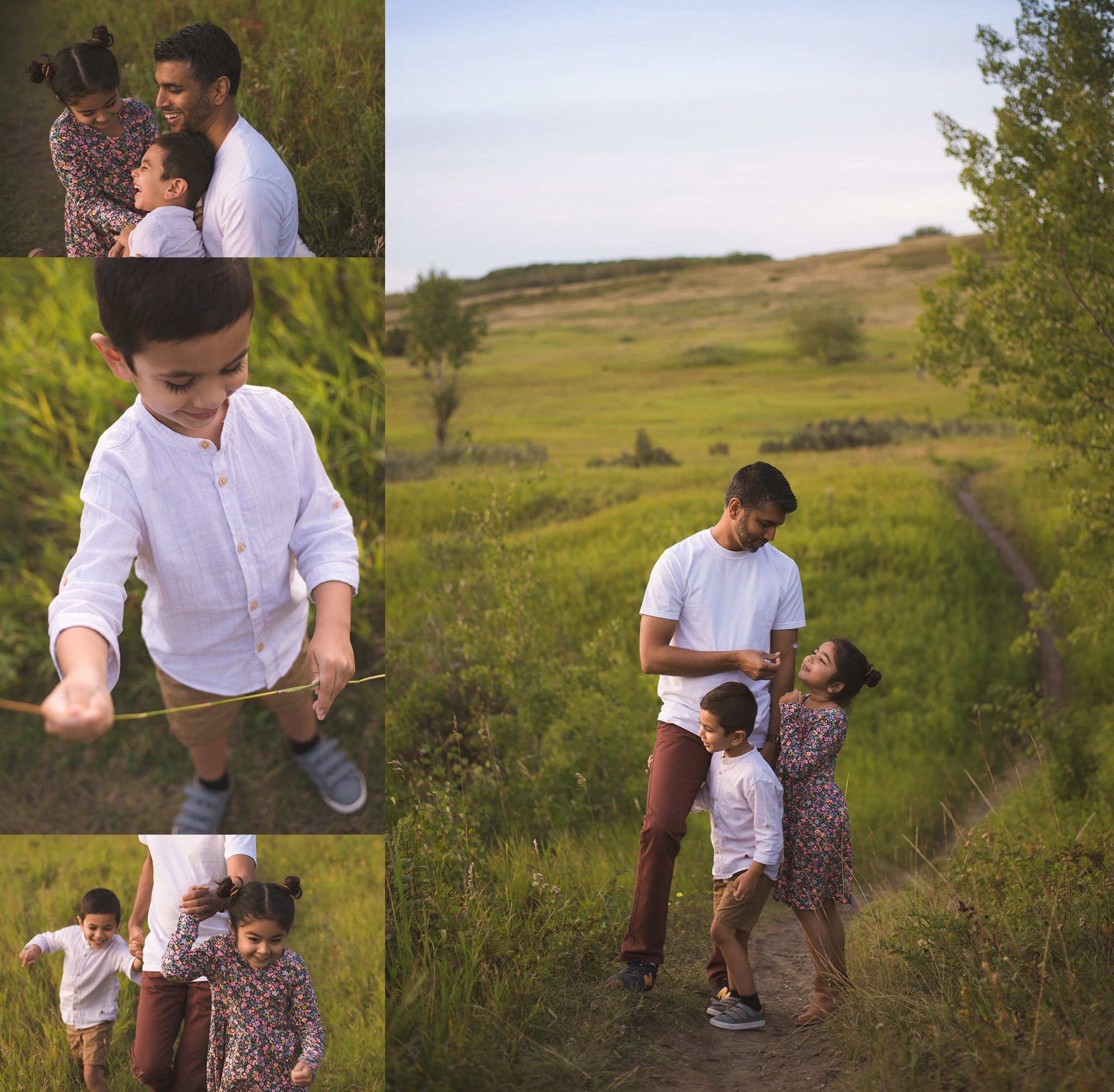 calgary airdrie family photography candid fun outdoor shoot