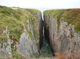 What causes the chasms?